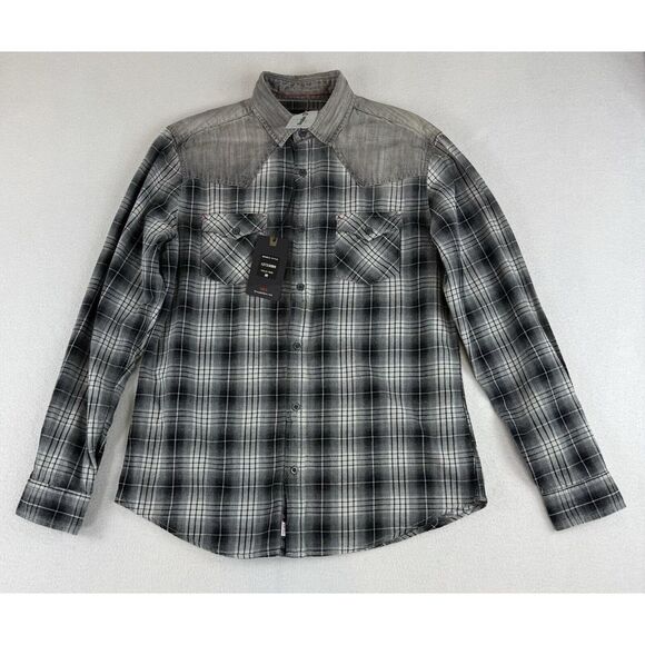 Projek Raw Men's Long sleeve Plaid Long Sleeve Size‎ Medium 127230BK - Picture 1 of 13